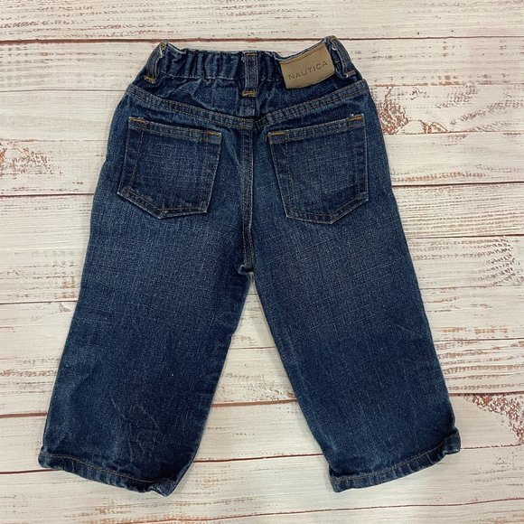 Boys Nautica Sweater, Button Up Shirt and Jeans 3-Piece Set - Picture 11 of 12